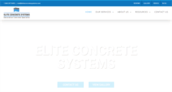 Desktop Screenshot of eliteconcretesystems.com