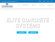 Tablet Screenshot of eliteconcretesystems.com